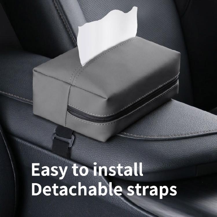 Large Car Tissue Holder Leather Tissue Holder in Car Backseat Rectangular, Napkin Holder for Car
