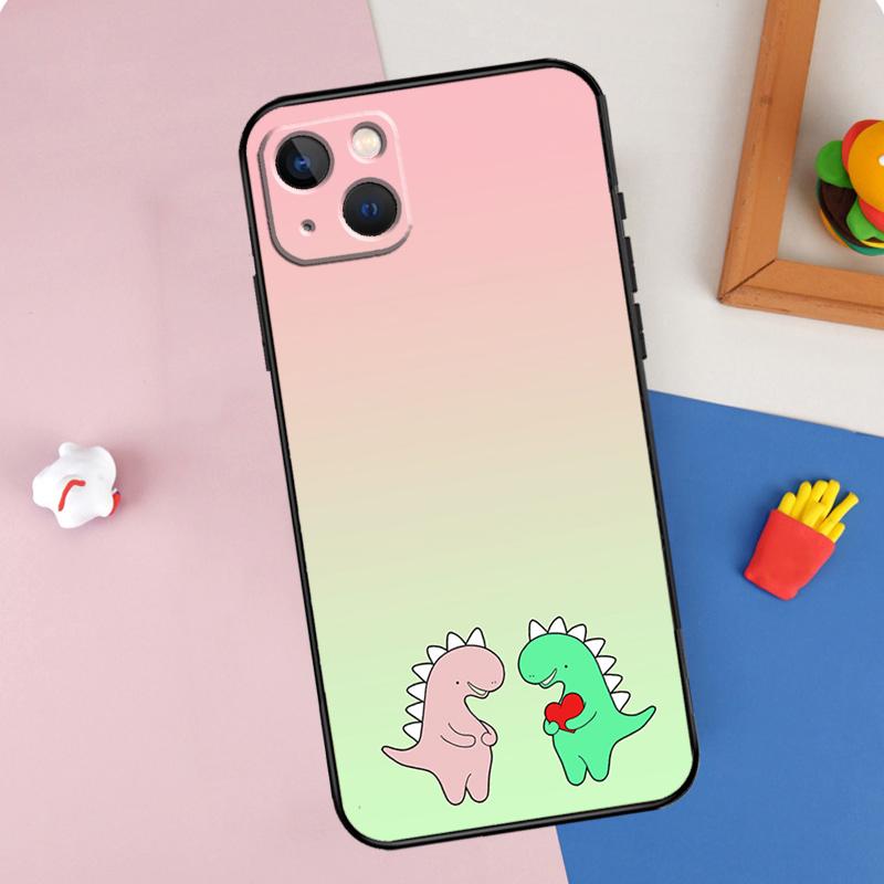 

Cute Dinosaur Tea-Rex Phone Case For iPhone 16 Pro Max 11 12 13 14 15 Pro Max Mini XR 15 16 Plus 16e Cover Shell iPhone 13Pro MAX