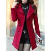 Women's Polyester Blazer Coat with Double Closures, Elegant and Classic Design, Suitable for Autumn and Winter