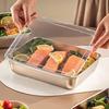 Stainless Steel Fresh-Keeping Box with Lid: Rectangular Picnic & Storage Tray