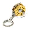 Outdoor Fishing Tackle Gift Fishing Reel Keychain Portable Practical Bag Pendant