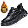 Autumn Winter Increase Platform Sneakers for Men Genuine Leather Casual Shoes Male Fashion Lace Designer Sports Board Shoes Man