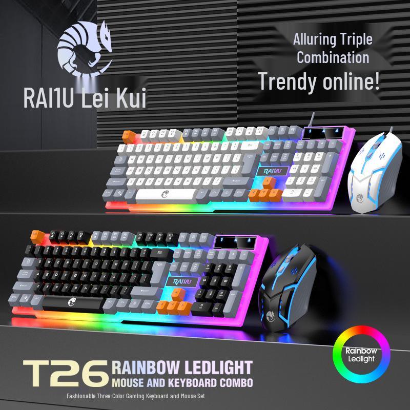 

RAIKU T26 RGB Wired Gaming Keyboard and Mouse Set