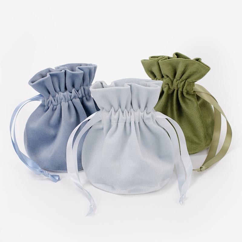 1 Stück Flanell Kordelzugbeutel Schmuck Geschenk Süßigkeiten Zugband Verpackungsbeutel Hochzeit Weihnachten Flanell Kosmetik Aufbewahrungsbeutel