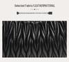 Women's Black 3D Pleated Crescent Crossbody Bag