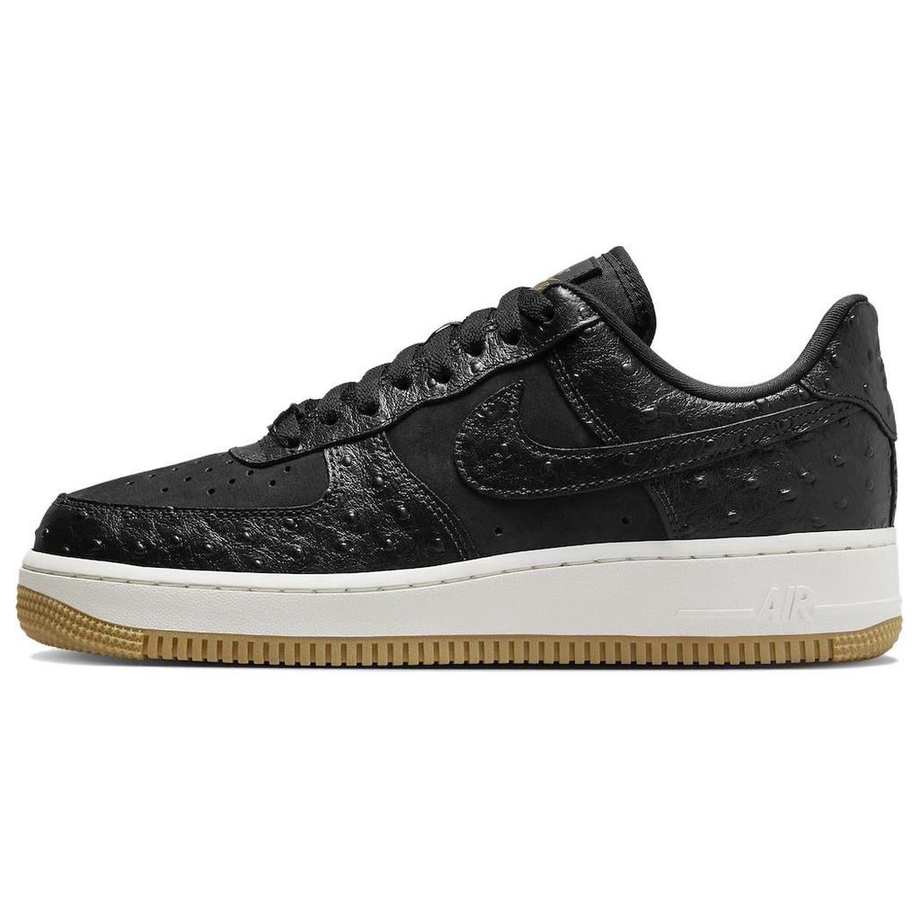 New Nike Air Force 1 Low '07 Black Ostrich Gum Women's DZ2708-002