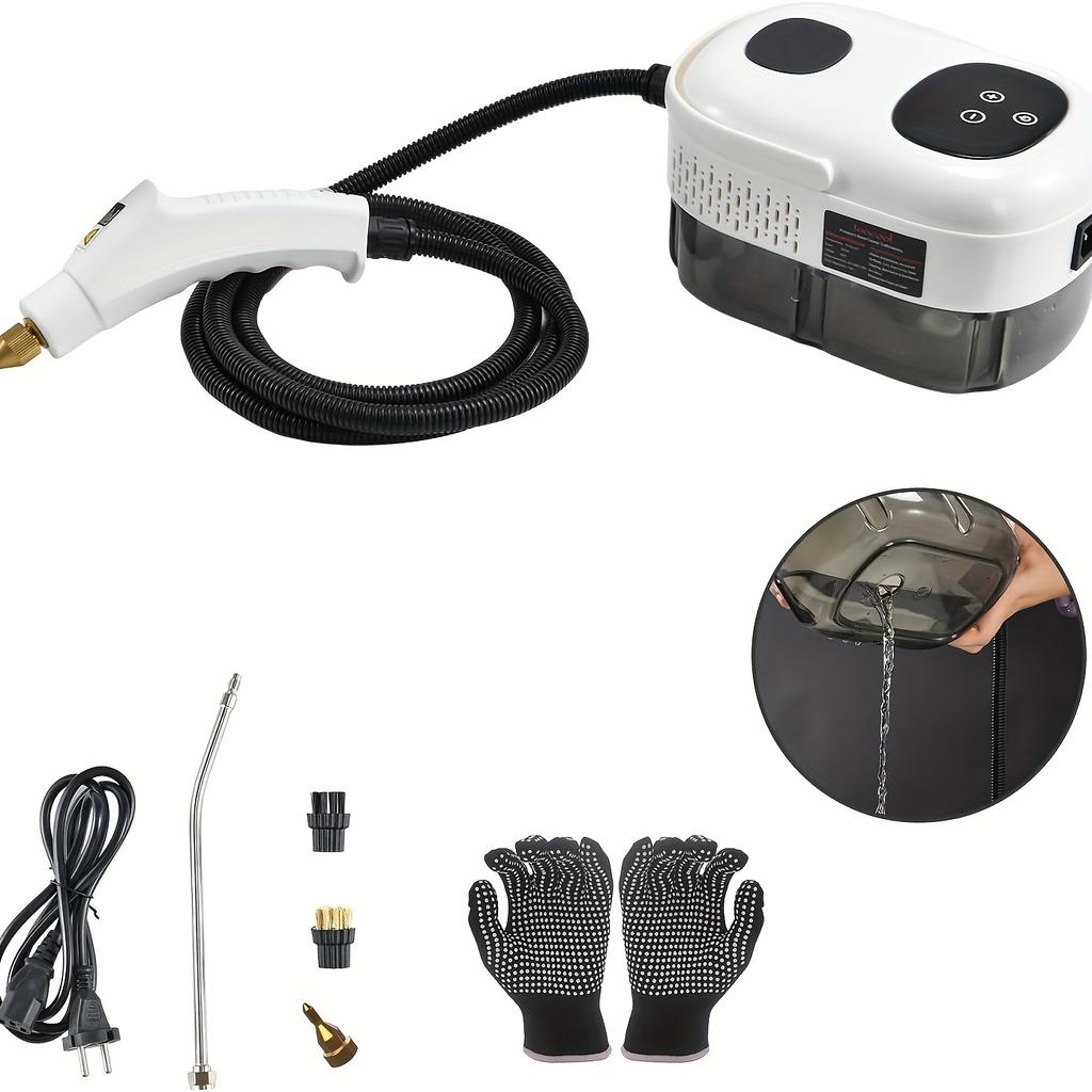 Přenosný parní čistič s výkonem 2500 W, vysokoteplotní parní čistič na odstraňování štěnic, parní čistič na matrace, čištění aut, pohovky, kuchyně