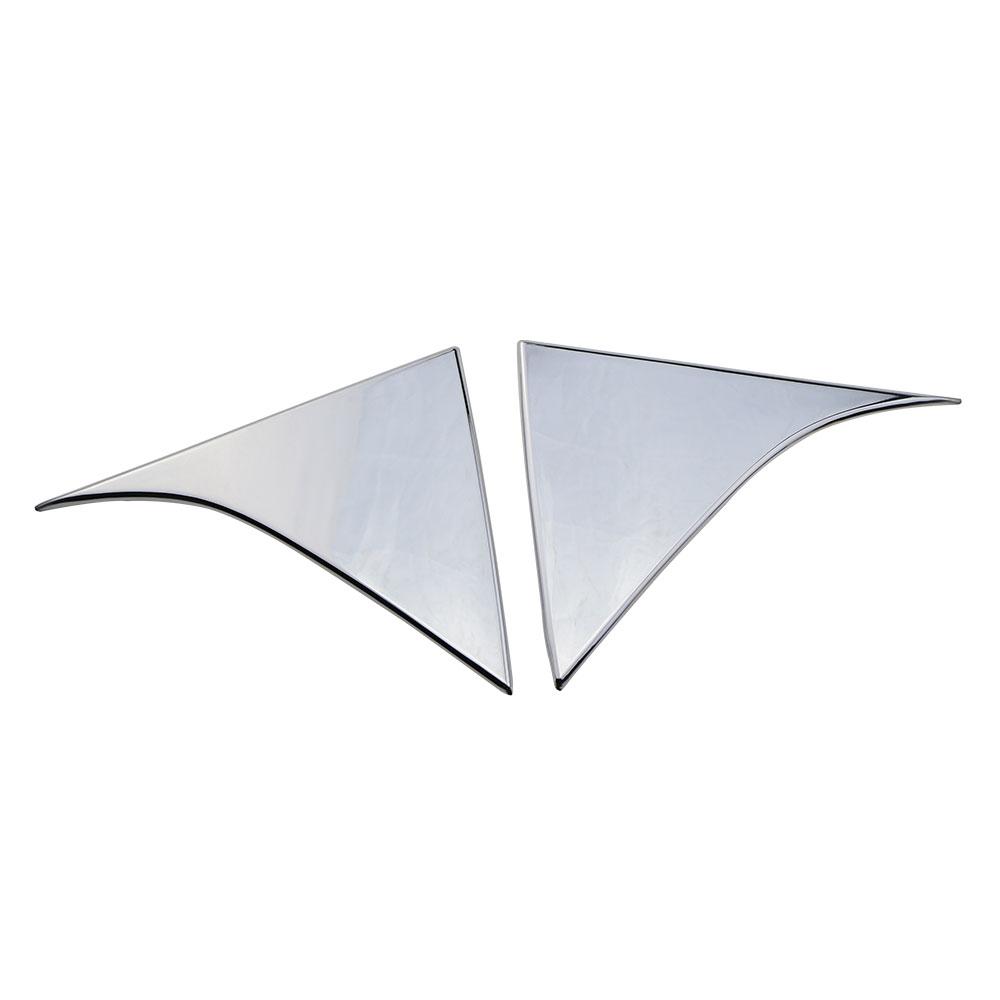 For Hyundai Tucson 2015 2016 2017 2018 2019 2020 2025 Rear Window Spoiler Cover ABS Chrome Side Triangle Trim Stickers