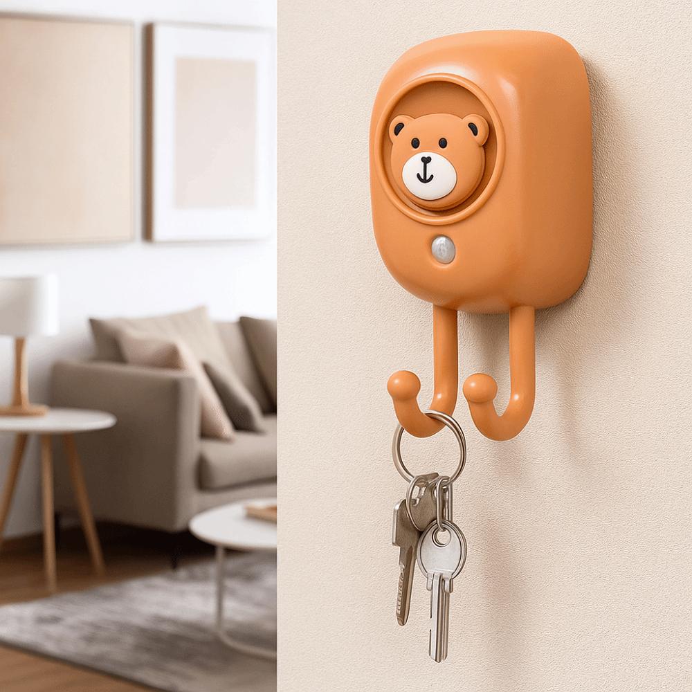 Automatic Intelligent Sensing Go Out Reminder Plastic Key Hook Smart Voice Reminder  Forget Keys