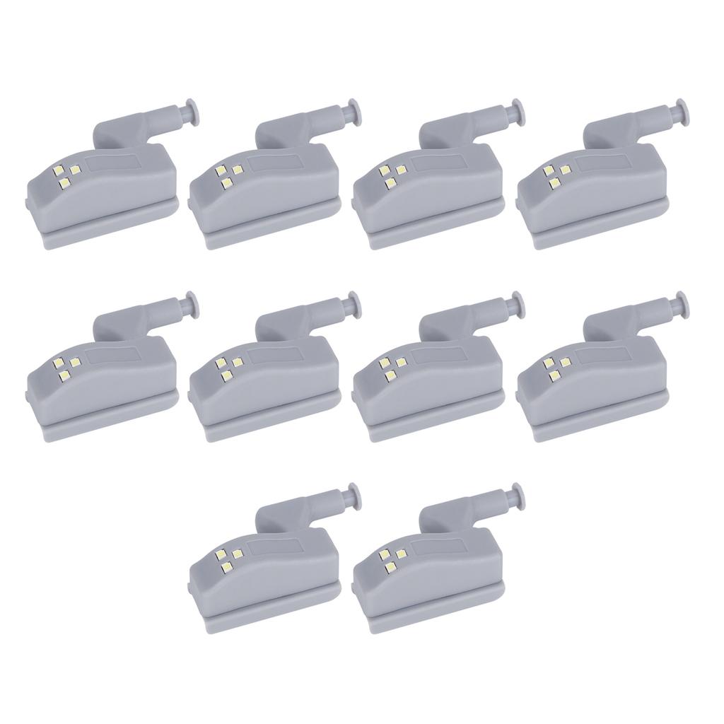 10Set Hinge LED Sensor Light Set Home Cabinet Cupboard Closet Drawer Induction Lamp