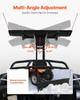 Snow Plow Blade, 109/183 cm Width Adjustable Snow Plow Kit, Easy to Detach, Universal Mount Plowing Attachment with Rubber Flaps, Heavy Duty Steel