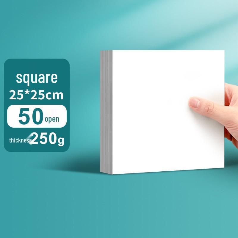 Thickened Square Oil Pastel Paper: Children's Doodle & Drawing Set