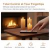 LED Candle Remote Control 10-Key Battery Operated Remote Control With Timer For Realistic Flameless LED Candles Events Tealight