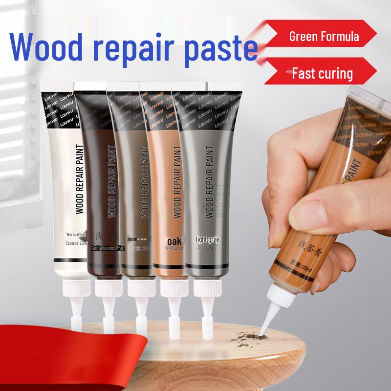 Møbelreparasjons-retusjpenn og pasta for treoverflater - Ideell for dører, gulv, bord og mer