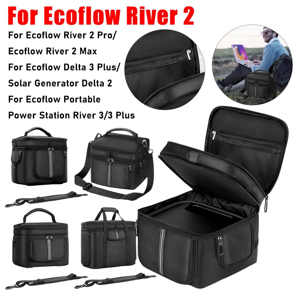 Carrying Case Dustproof Travel Storage Bag for Ef Ecoflow Portable Power Station River 3/3 Plus/2/2 Pro for Delta 3 Plus/Delta 2