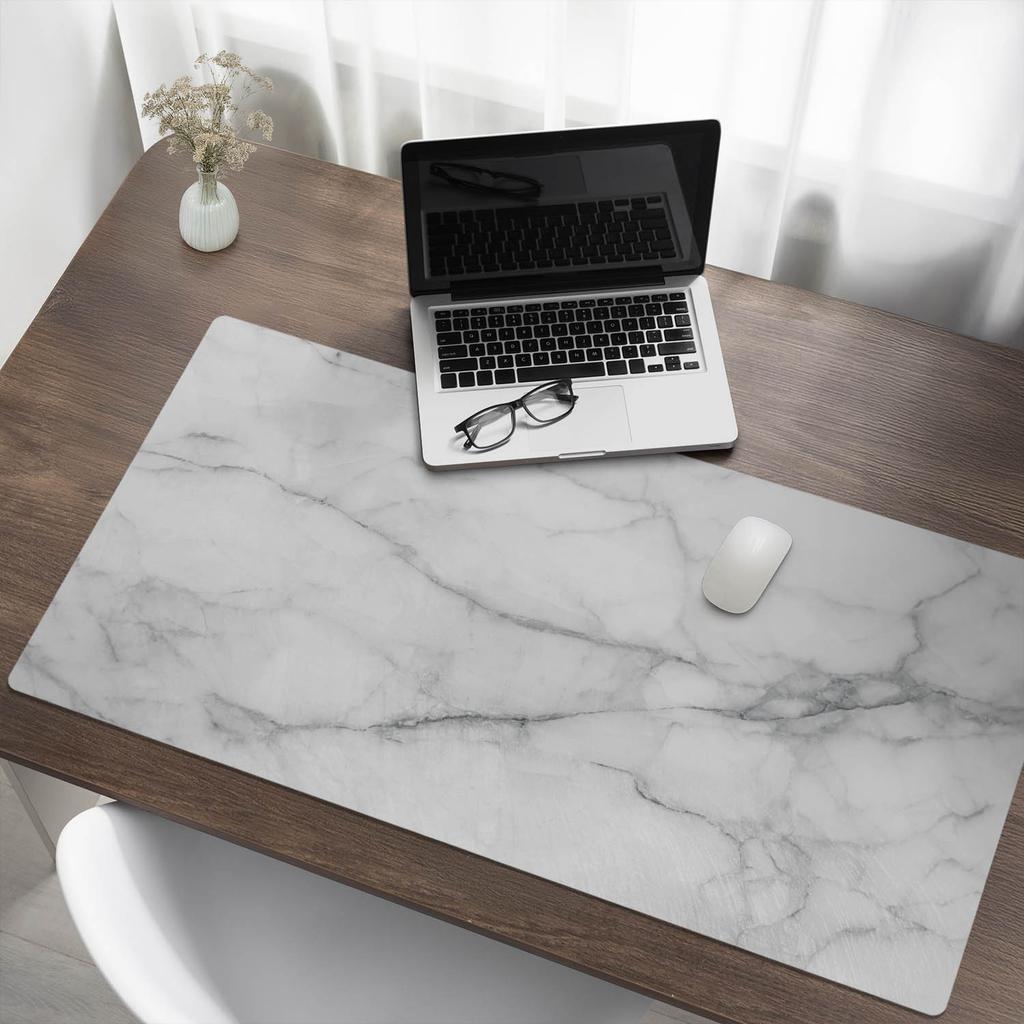 Marble Texture Gaming Mouse Pad and Keyboard Pad 120X60 Cm
