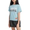 Nike Soft Absorbent Quick-Drying Breathable Short Sleeve T-Shirt Kids Tops Turquoise FZ4954-464