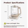 1.8L Electric Kettle 2H Keep Warm Healthy Herbal Tea Maker New Health Pot  Kitchen