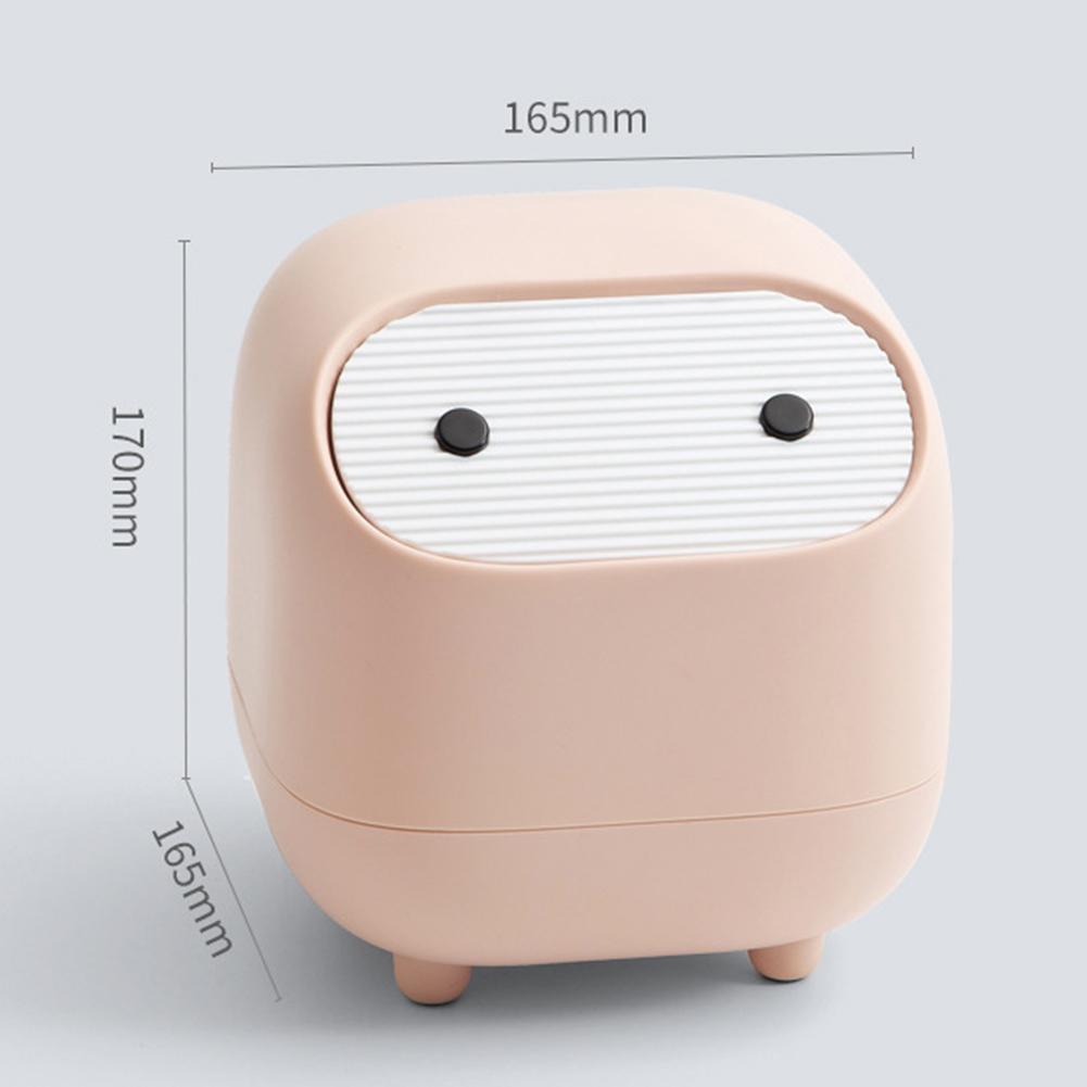 Desktop Trash Bin Press Type Household Storage Bin Double Layer Cute Small Trash Can Cute Ins Mini Trash Storage Box Home Decor