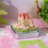 Time Piece Calendar 2026 Desk Calendar With Led Light 3D Tear-Away Calendar Paper Carving Art Memo Pad Notepad Gift Christmas