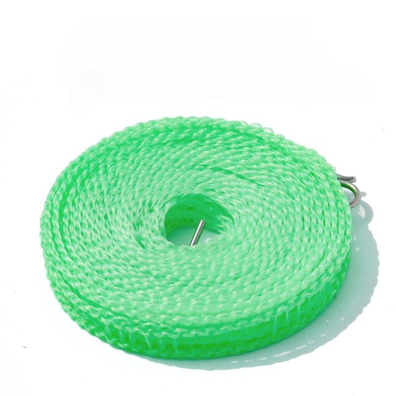 10M Retractable Clothesline Outdoor Portable Travel Camping Washing Line Rope Reel with Carabiner Hook Hiking Outdoor Gadgets