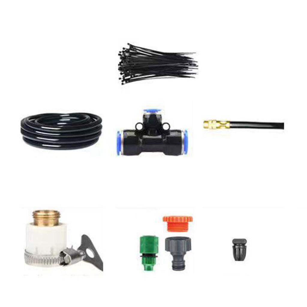 Greenhouse Irrigation Kit- DIY Misting System for Lawn Garden Paito Irrigation 5-30M OD12mm Tube Garden Automatic Mister