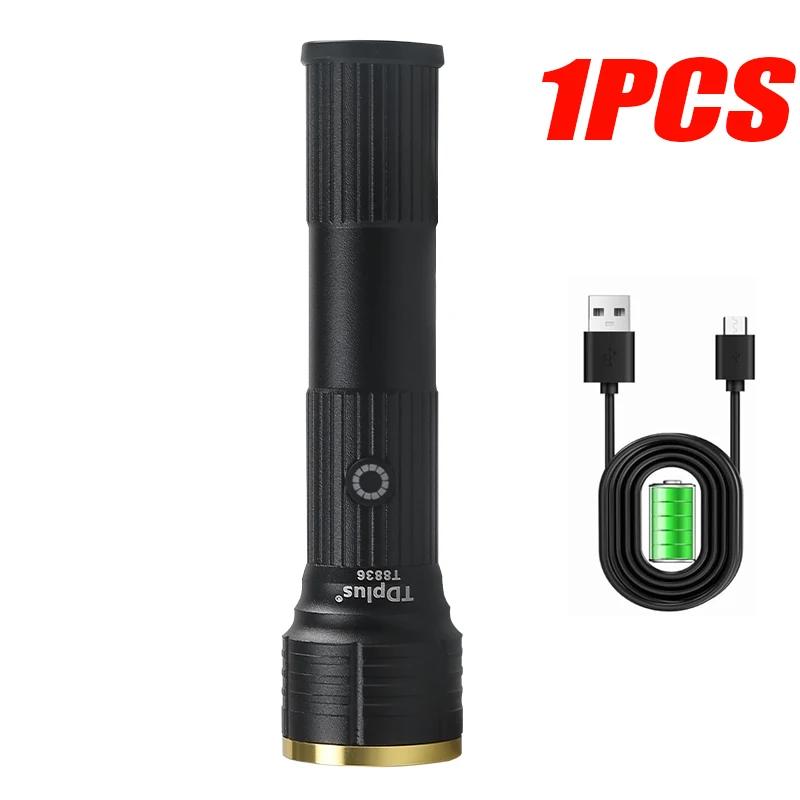 Rechargeable 2Pack Portable Flashlight LED Flashlight 3 Modes Waterproof Handheld Flash Light For Home Emergency Working Camping