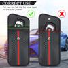 Durable Compact RFID Blocking Car Key Bag Portable Signal Shield Protector Keyless Entry Anti Theft Secure Storage Auto Case Bag