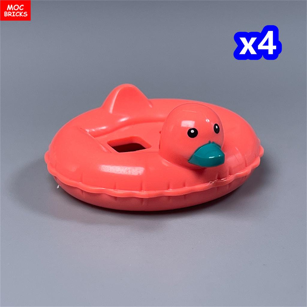 MOC Blocks Animal Duck Swan River Lake Farm Scene View Accessories DO IT YOURSELF Construction Bricks Playthings ideal for Kids Gifts