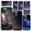 Mountain Night Galaxy Phone Case for iPhone 17 Air 16 Coque 15 14 12 13 PLUS 11 PRO MAX Back Cover Fundas Shell