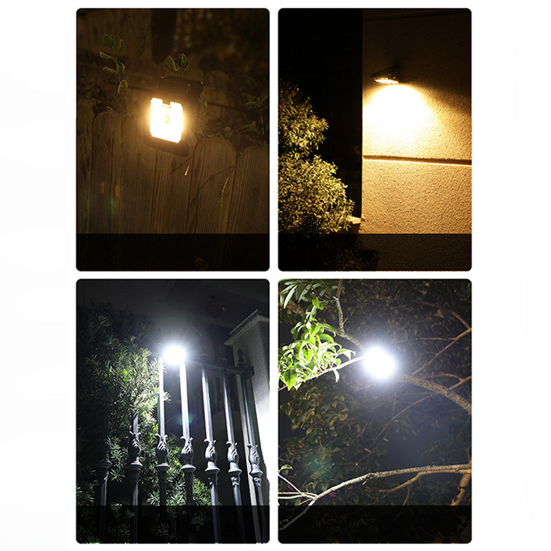 1PCS Outdoor LED Solar Clip Light Portable Waterproof Body Sensor Lamp Courtyard Garden Lamp Patio Home Camping Wall Lights