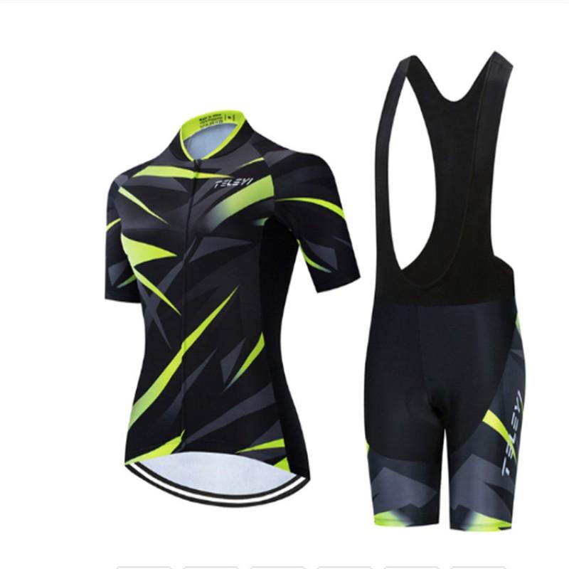 Womens Cycling Jersey Set Short Sleeve Quick Dry Performance Bike Apparel
