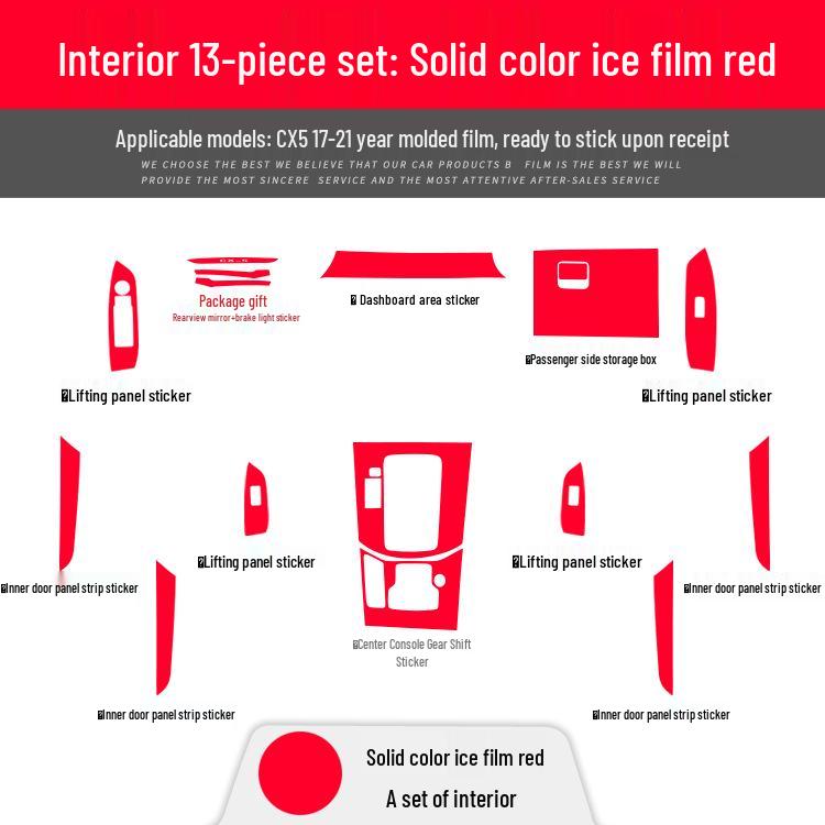Mazda CX5/CX30 (17-21) Interior Carbon Fiber Sticker - Damage-Free Replacement