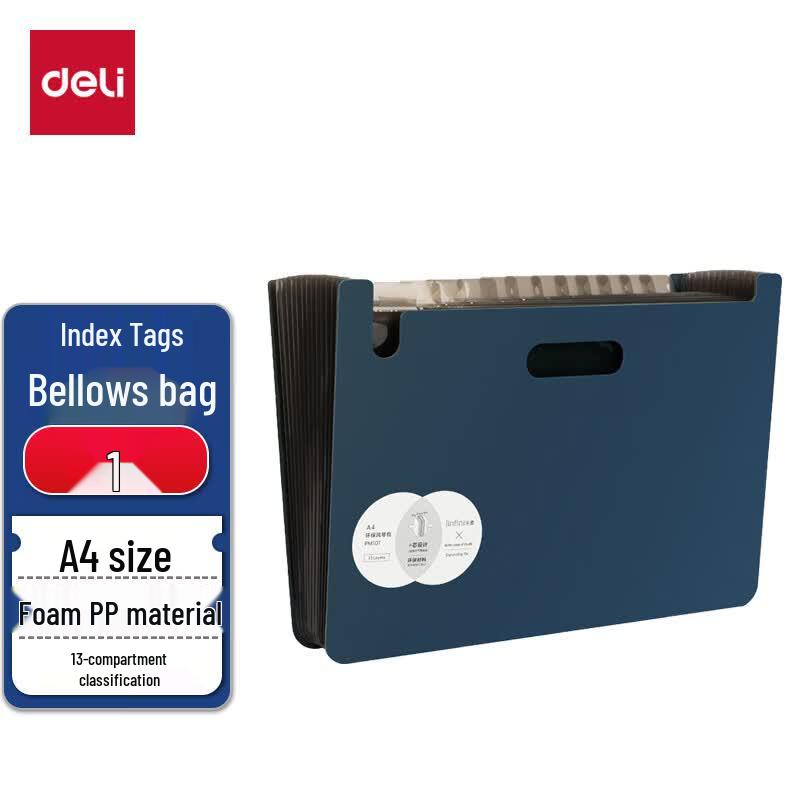 Deli A4 13-Pocket Expanding File Organizer