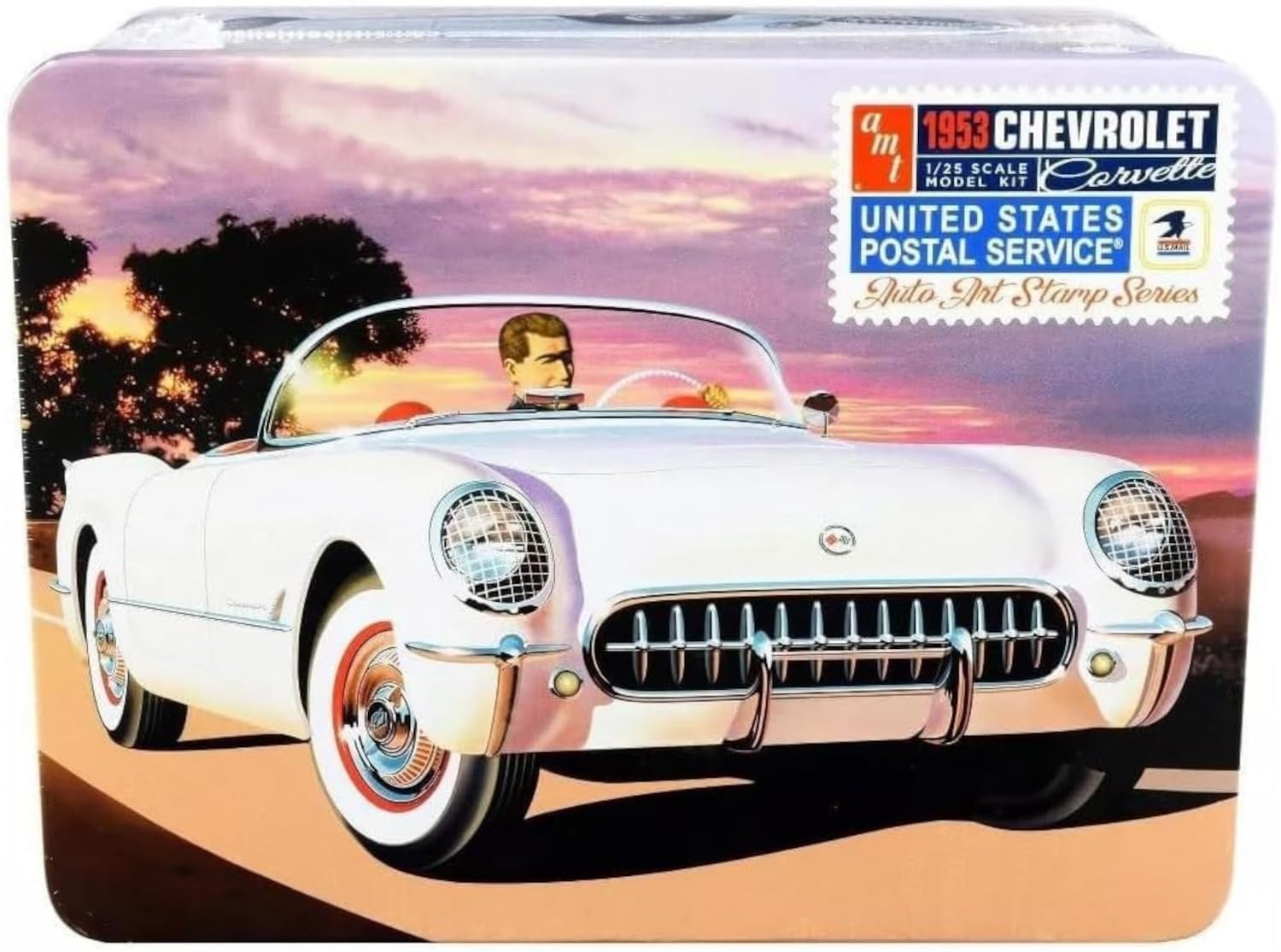 

Platz AMT 1953 Chevrolet Corvette USPS Stamp Series Пластиковая модель AMT1244 1/25