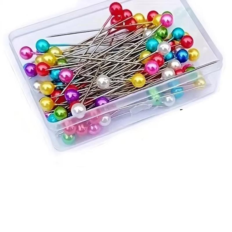 400/100PCS Sewing Pins Straight Pin Pearlized Ball Head Quilting Pins Multicolor Stick Pins for Fabric DIY Crafts