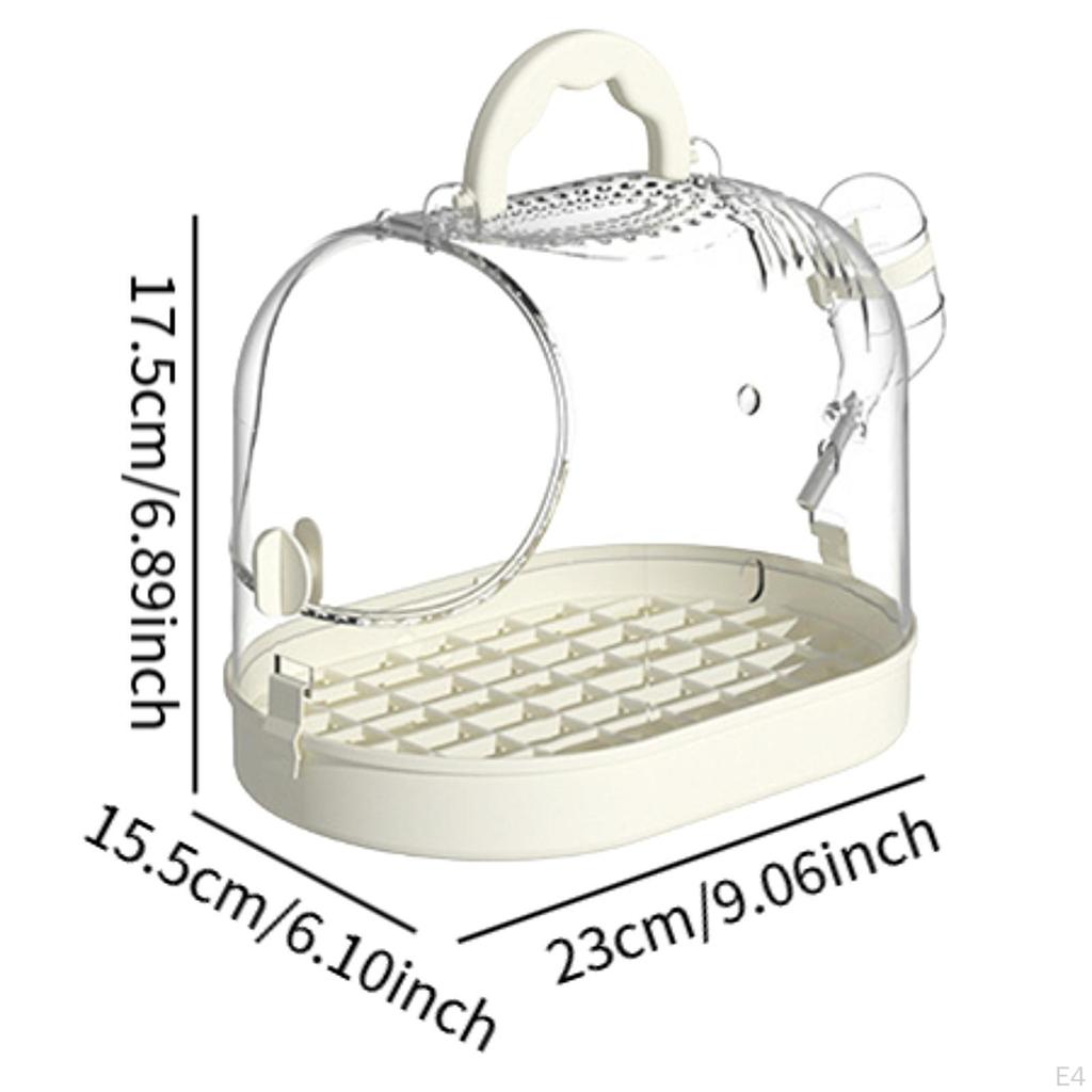 Bird Cage Carrier Easy Carrying Sturdy Parrot Take Out Multiuse for Parrots