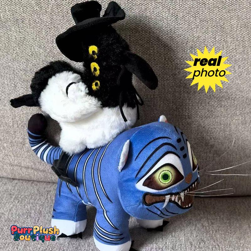 K Pop Demon Hunters Tiger Plush Toy Demon Hunters Kpop Accessories Toy Tiger Plush Doll Merch Birthday Gift Puppet Stuffed Xmas
