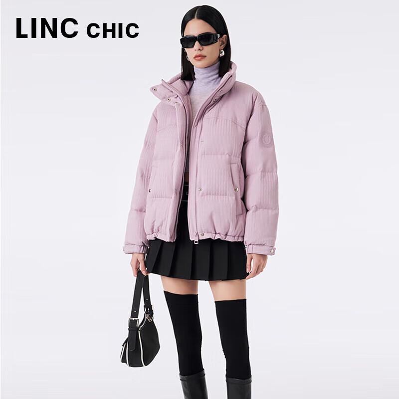 Jinyujie Women's Y23801323 Short Printed 90% Duck Down Puffer Jacket