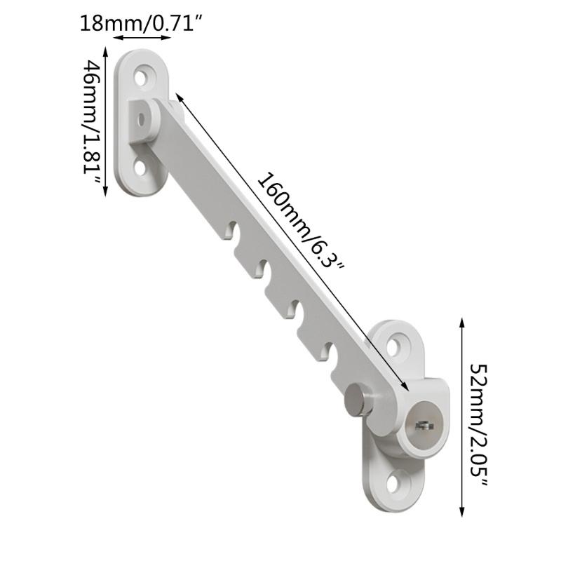 Durable Carbon Steel Window Door Support Lock Childproof Lock Window Restrictor Ensure Child Safety & Prevent Accidents