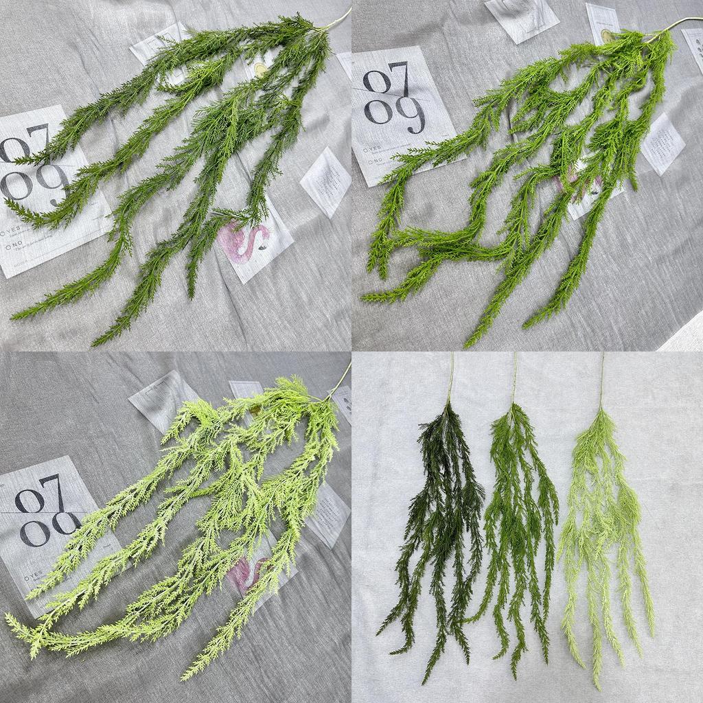 Fishing Yuanbao Pine Branches Artificial Greenery Wall Decor For Wedding Hall And Event Decoration