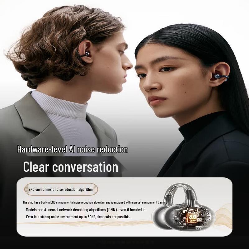 SANAG S8S Ultra AI Ear-Clip Open-Style Bluetooth Earbuds