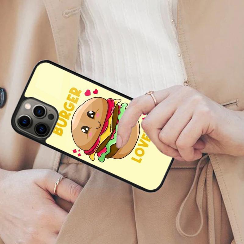 Pommes Burger Pizza Magnetische Handyhülle Für APPLE iPhone 17 Air 16 14 13 12 Pro Max 15 Plus Laden Mit MagSafe Hülle