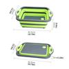 Tabla de cortar plegable, cesta de drenaje para fregadero plegable multifuncional, colador de verduras lavable, organizador de almacenamiento de platos de cocina