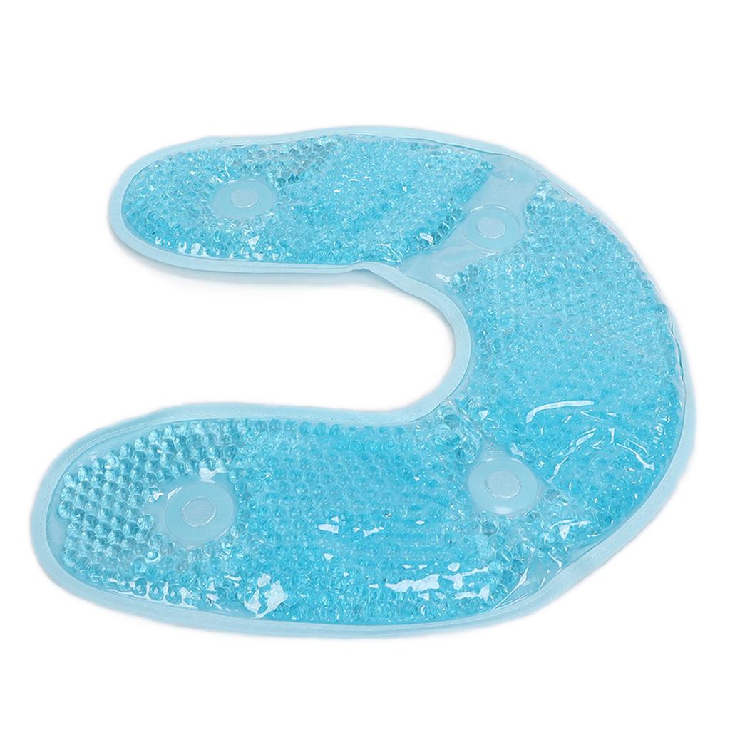 U Shaped Gel Bead Cooling Therapy Neck Wrap Neck Injuries Reusable Relief Cold PackSky Blue