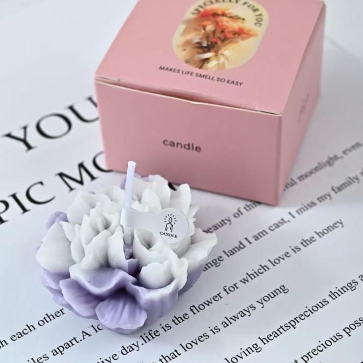 Mother's Day Aromatherapy Candle Souvenir Carnation Flowers Shape Fragrance Ornament Ambient Teacher's Day Gift