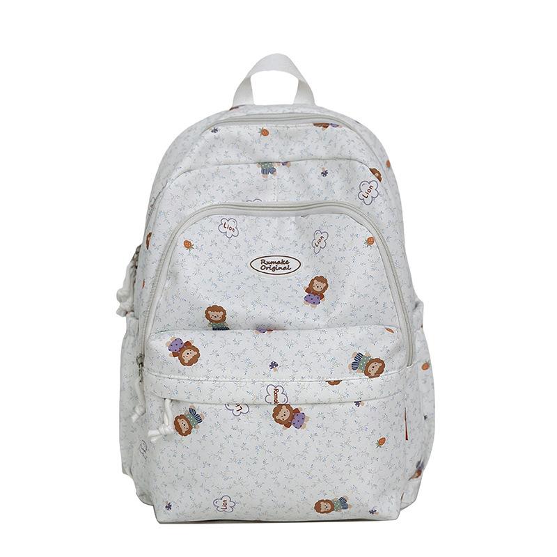 Schoolbag Xiaosheng junior high school student schoolbag 1011 new trendy printed backpack light and large capacity travel foreign style backpack