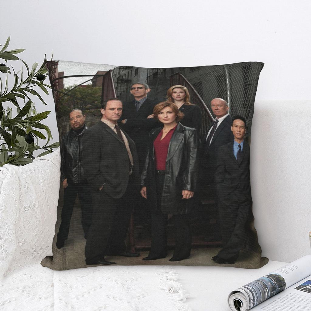 Law Order SVU Printed Pillowcase Cushion Cover Throw Pillow Cover Warm Seat Decor Zipper Multiple Sizes