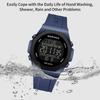 NAVIFORCE Digital Watch for Men Boy Waterproof Silicone Strap LCD Dial Luminous Countdown Boy Men's Sports Multifunctional Watch NF7117