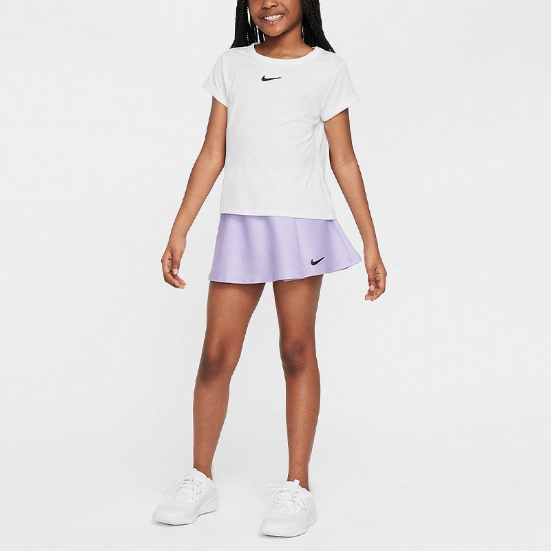 Nike Dětské tenisové šaty Court Dri-FIT Victory Quick-Dry, fialovo-černé, CV7575-515